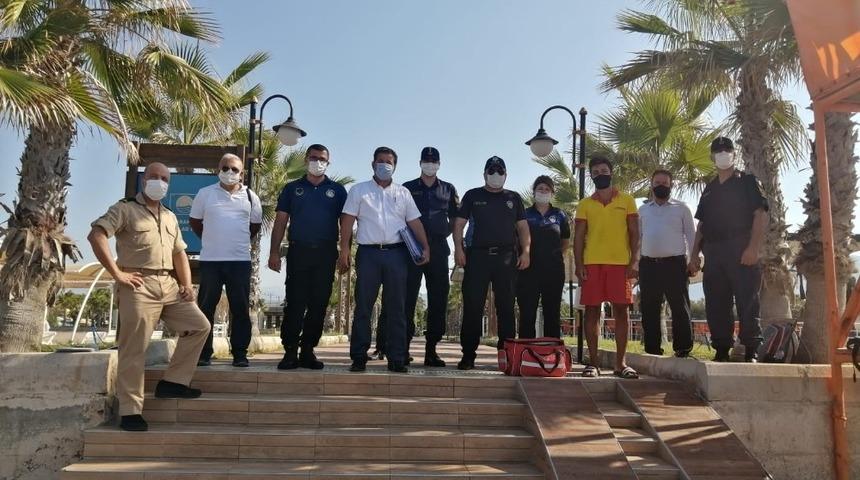 Kumluca&rsquo;da y&uuml;zme alanlarının denetimleri yapıldı