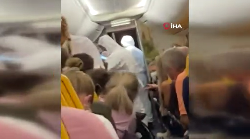 İngiltere'de büyük panik! Koronavirüs hastası uçağa bindi