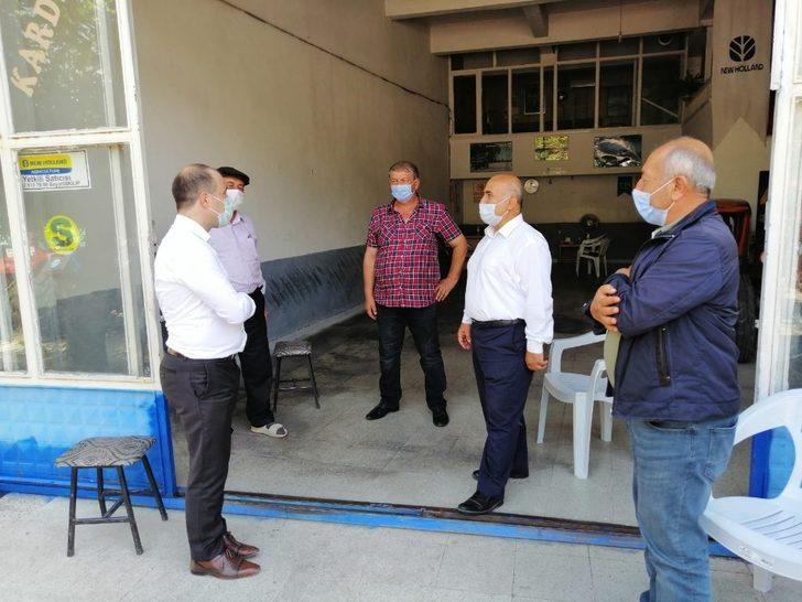 Kaymakam ve Başkan vatandaşları korona virüse karşı bilgilendirdi G5