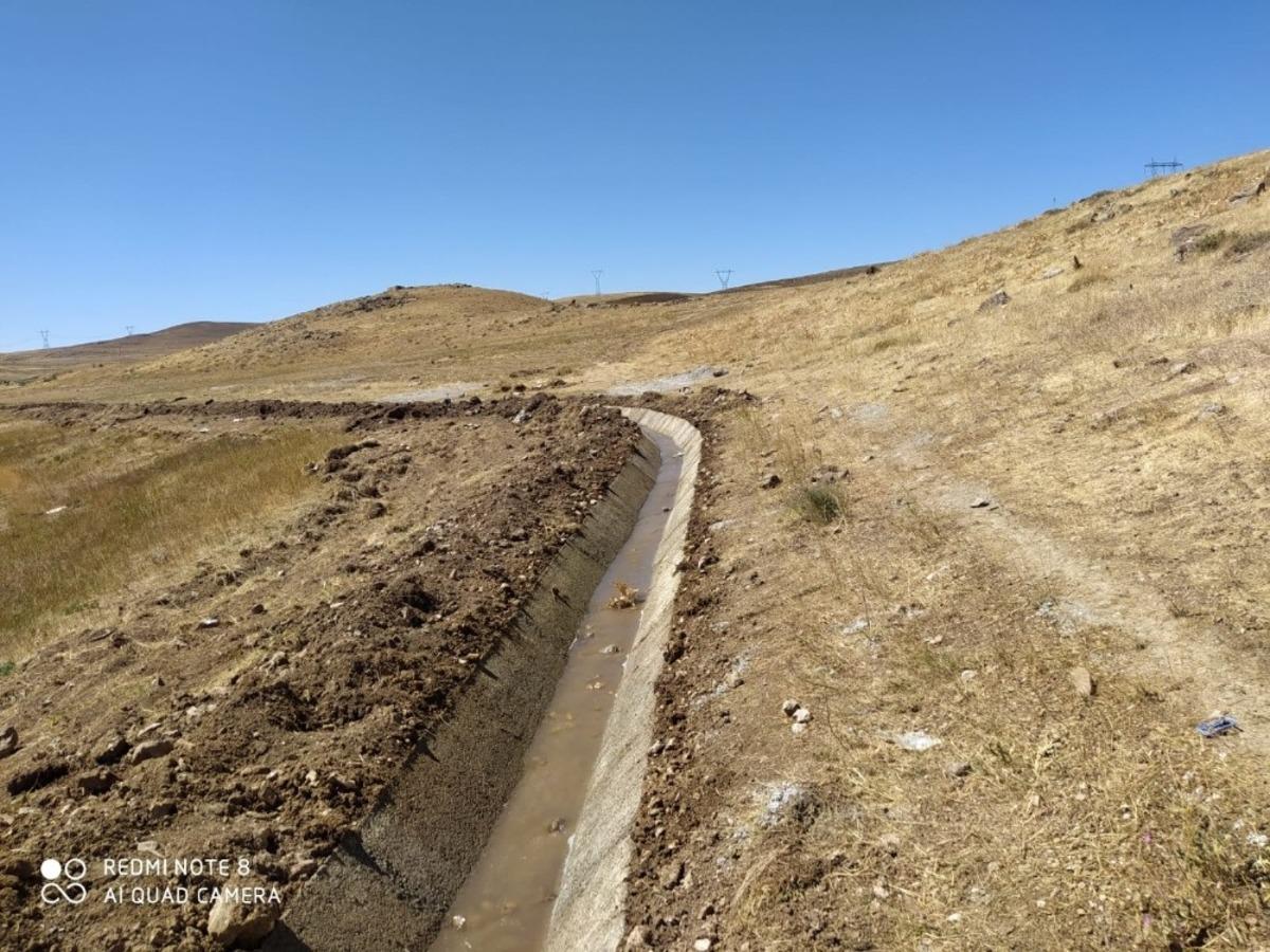 &Ccedil;olpan&rsquo;da 3,5 kilometre uzunluğunda sulama kanalı yapıldı
