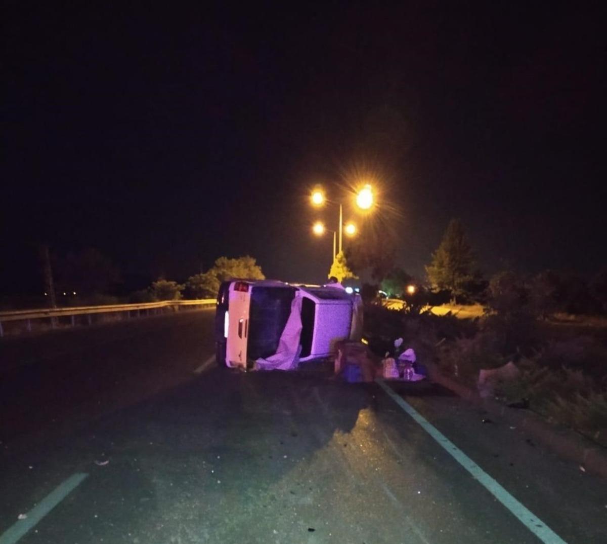 Yan yatan cip metrelerce s&uuml;r&uuml;klendi