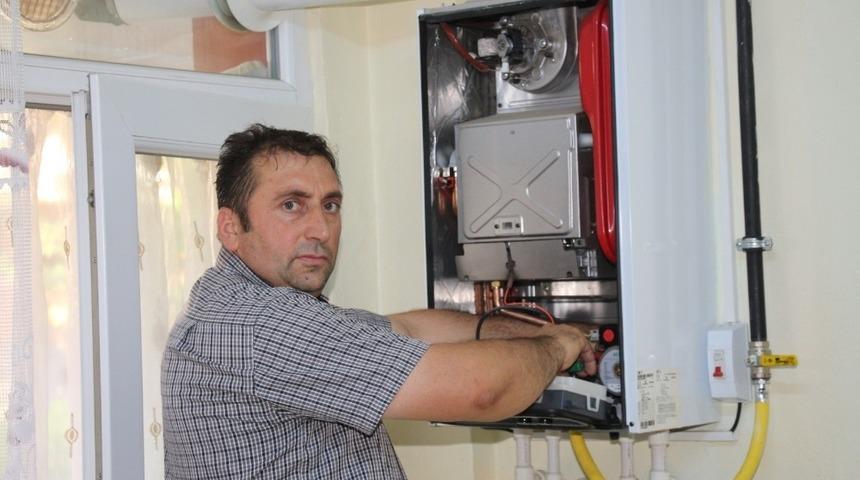 Erzurum&rsquo;da kombi ve peteklere kışlık bakım