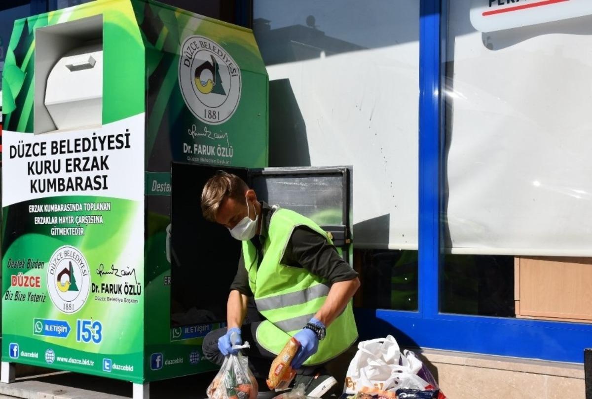 Gıda kumbaralarından toplananlar ihtiya&ccedil; sahiplerine ulaştırıldı