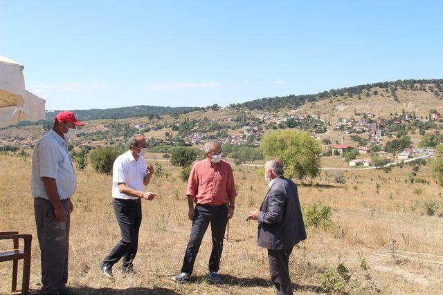 Tosya’da Kilkuyu köyünde su arama çalışmaları sürüyor