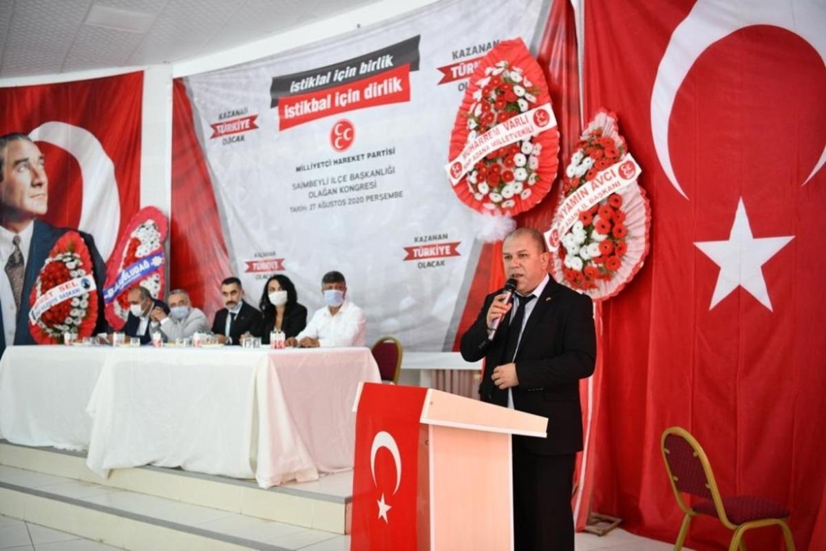 MHP Sailmbeyli İl&ccedil;e Başkanı Esent&uuml;rk g&uuml;ven tazeledi