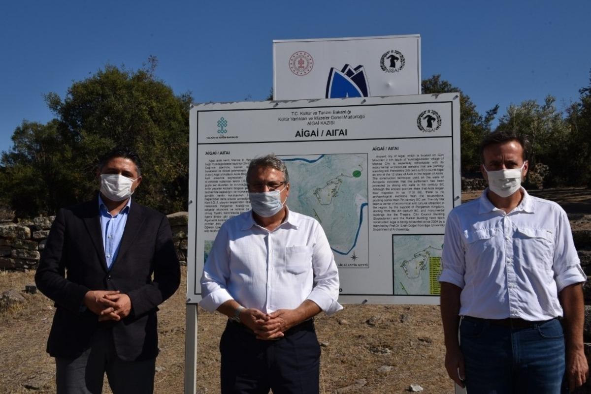 Yunusemre ve Aliağa Belediyesi Aigai&rsquo;de tarihe ışık tutacak
