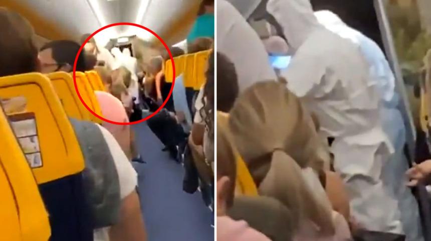 U&ccedil;aktaki yolcunun koronavir&uuml;s olduğu ortaya &ccedil;ıkınca olanlar oldu 