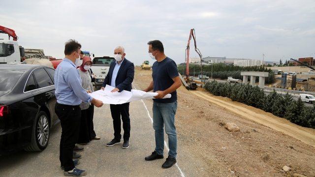 OSB ve Gebze arasındaki trafiği azaltacak yol çalışması sürüyor