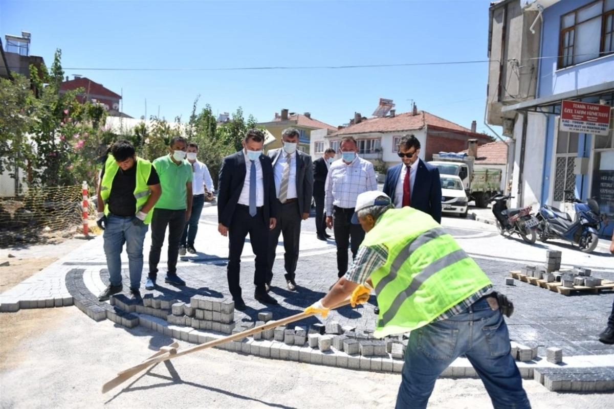 Balıkesir B&uuml;y&uuml;kşehir Belediyesinden Kepsut&rsquo;a prestijli caddeler