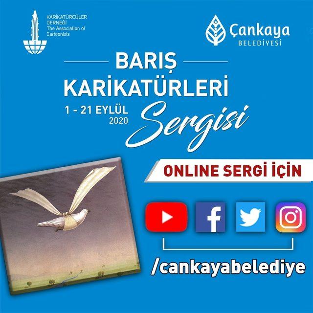 Çankaya’dan Barış Karikatürleri Sergisi