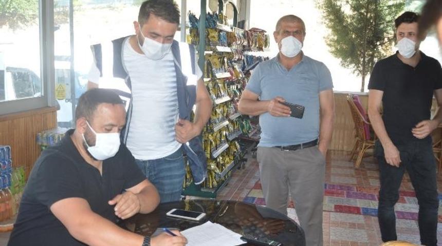 Maske takmayanlara tutanak tutuldu