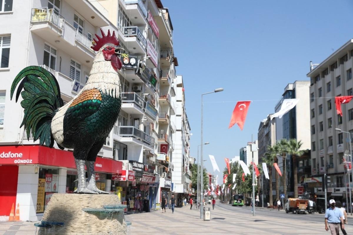 Denizli T&uuml;rk bayrakları ve Atat&uuml;rk posterleri ile donatıldı