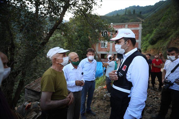 Çevre ve Şehircilik Bakanı Kurum, Giresun'da selin hasara yol açtığı üç ilçede incelemede bulundu G3