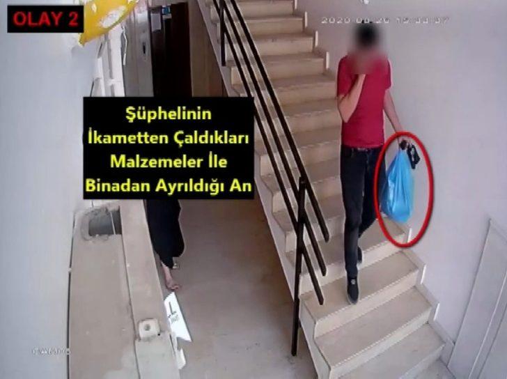 Önce kameralara yakalandı sonra polise G3