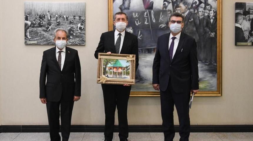 Akşehir heyetinden Bakan Ziya Sel&ccedil;uk&rsquo;a ziyaret