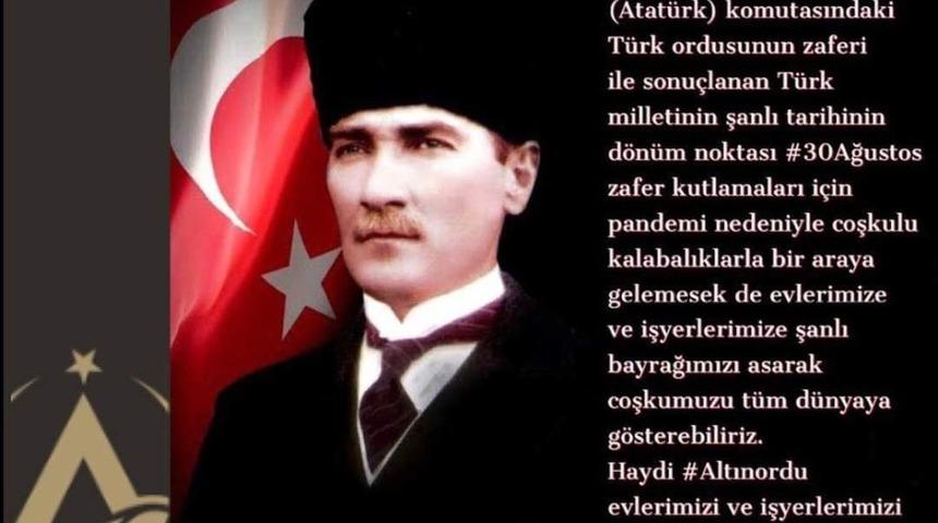 Başkan T&ouml;ren&rsquo;den Altınordululara bayrak &ccedil;ağrısı