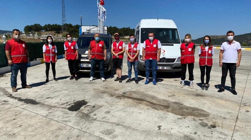 Selzedelere Zonguldak Kızılay&rsquo;dan destek