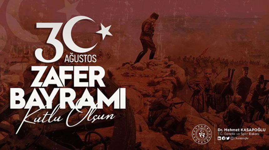 Spor camiasından 30 Ağustos Zafer Bayramı mesajları