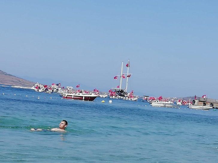 Avşa’da 30 Ağustos tekneler ile kortej eşliğinde kutlandı G2