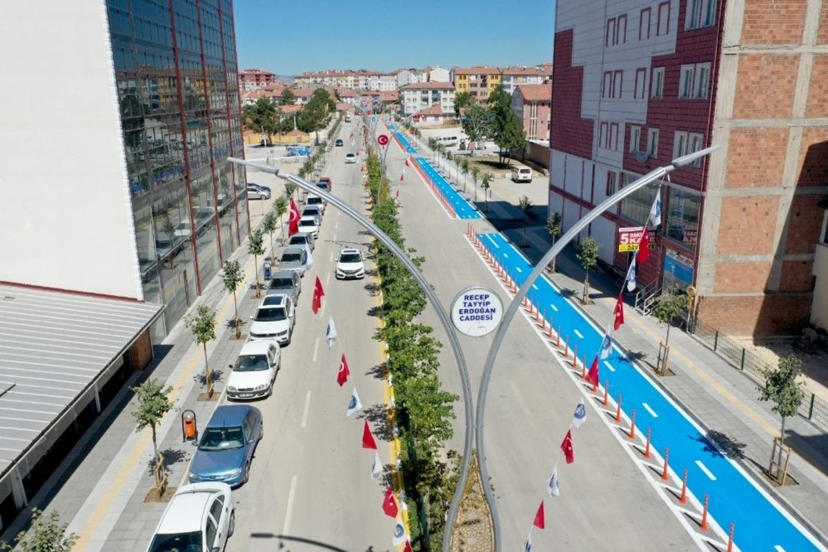 Recep Tayyip Erdoğan caddesi hizmete a&ccedil;ıldı