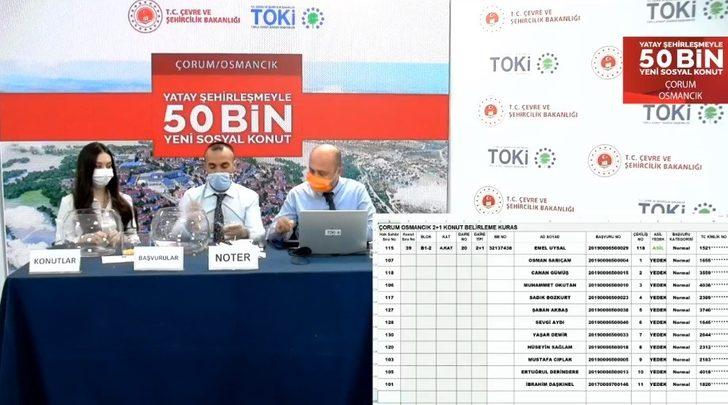 TOKİ Osmancık 3.etap kuraları çekildi G4