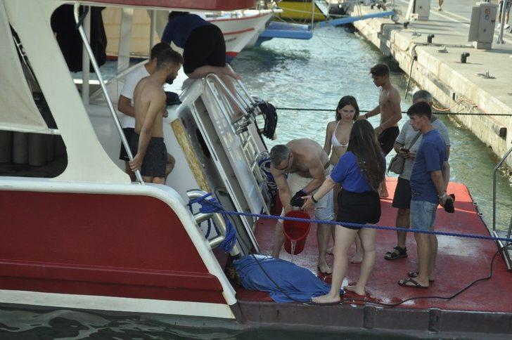 Marmaris’te caretta kamlumbağasının yardımına tur teknesi koştu G5