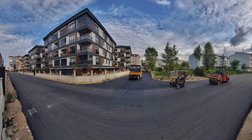 Altınordu’da toplu konut alanları asfaltlanıyor