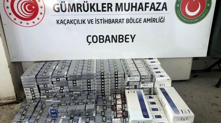 Bin 240  paket ka&ccedil;ak sigara ele ge&ccedil;irildi