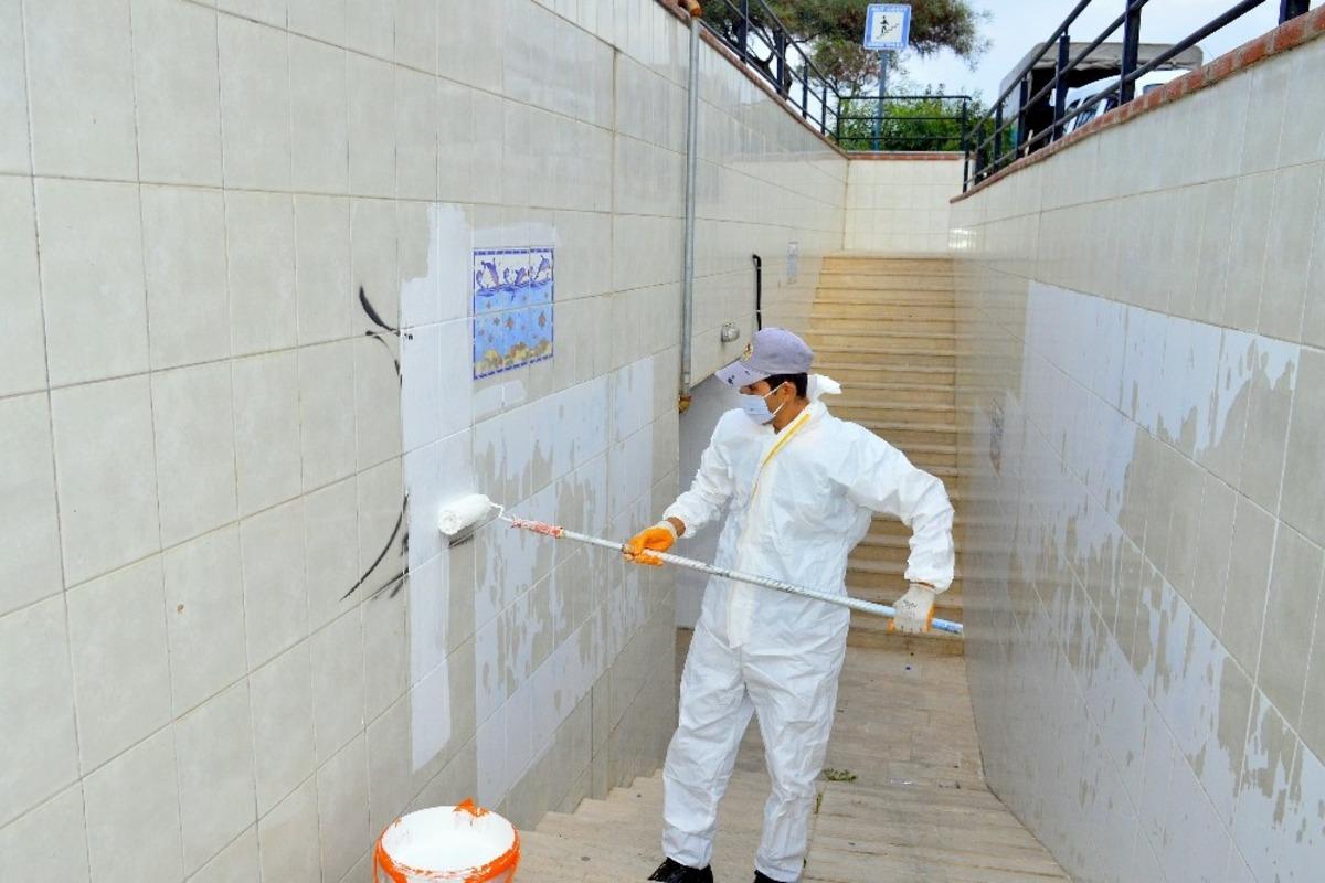 Alanya&rsquo;da yaya alt ge&ccedil;itlerine bakım yapılıyor