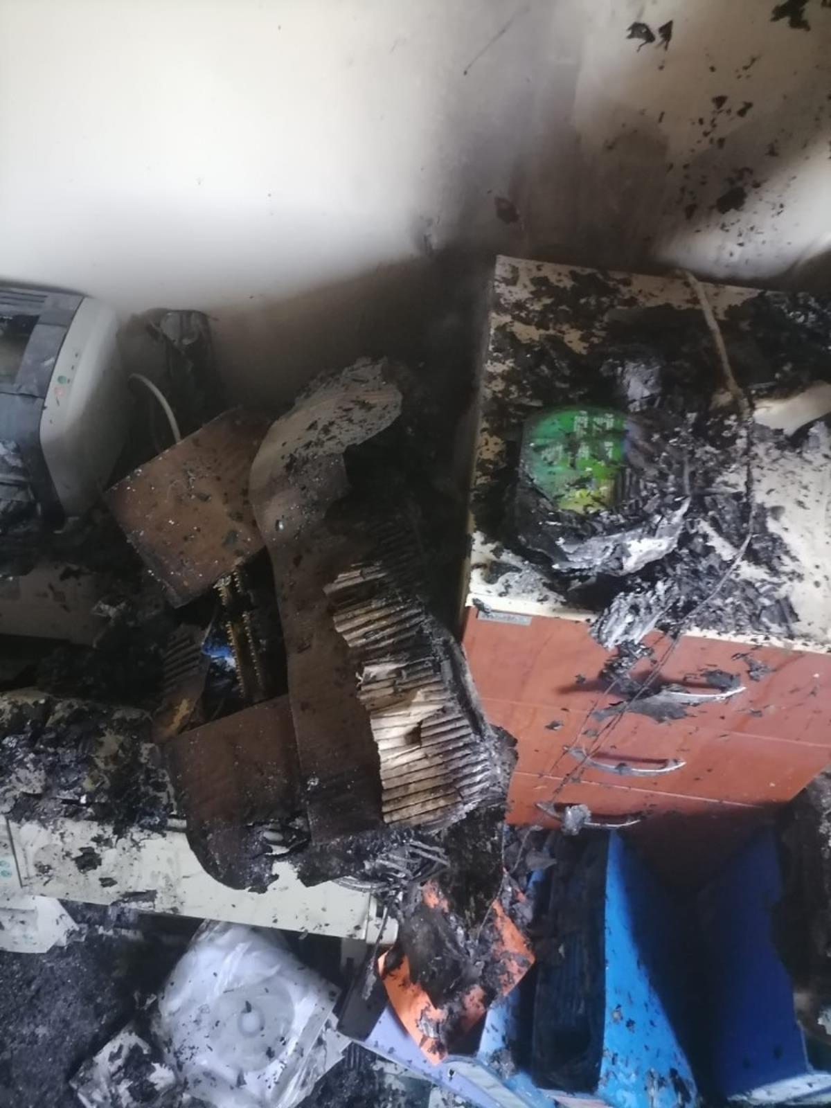 Vergi dairesinde yangın