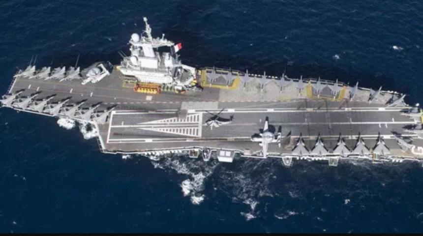 Doğu Akdeniz'de gerilim! Fransa, T&uuml;rkiye'ye karşı en b&uuml;y&uuml;k silahını g&ouml;nderiyor