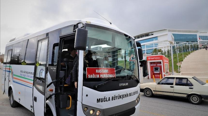 B&uuml;y&uuml;kşehir sağlık &ccedil;alışanlarını &uuml;cretsiz taşıyor