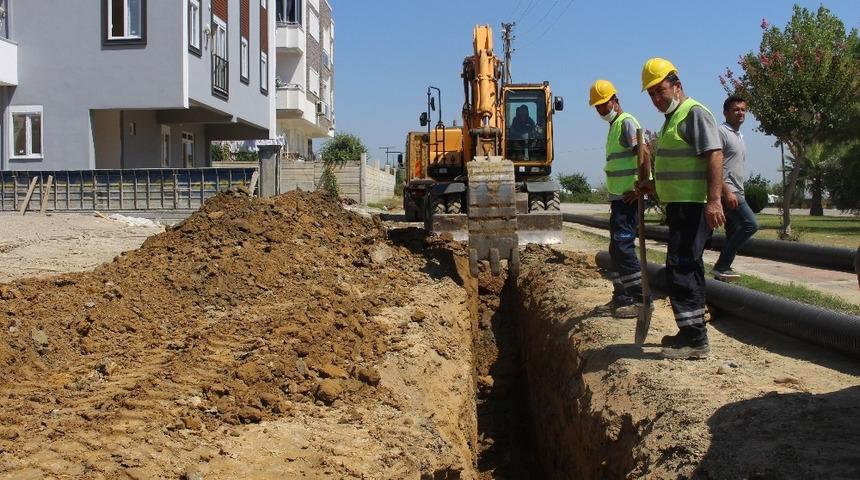 Manavgat Emek Mahallesi&rsquo;ne ek kanalizasyon