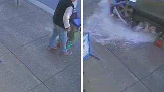 Saniye farkıyla &ouml;l&uuml;mden kurtulan kadının o anları nefes kesti 