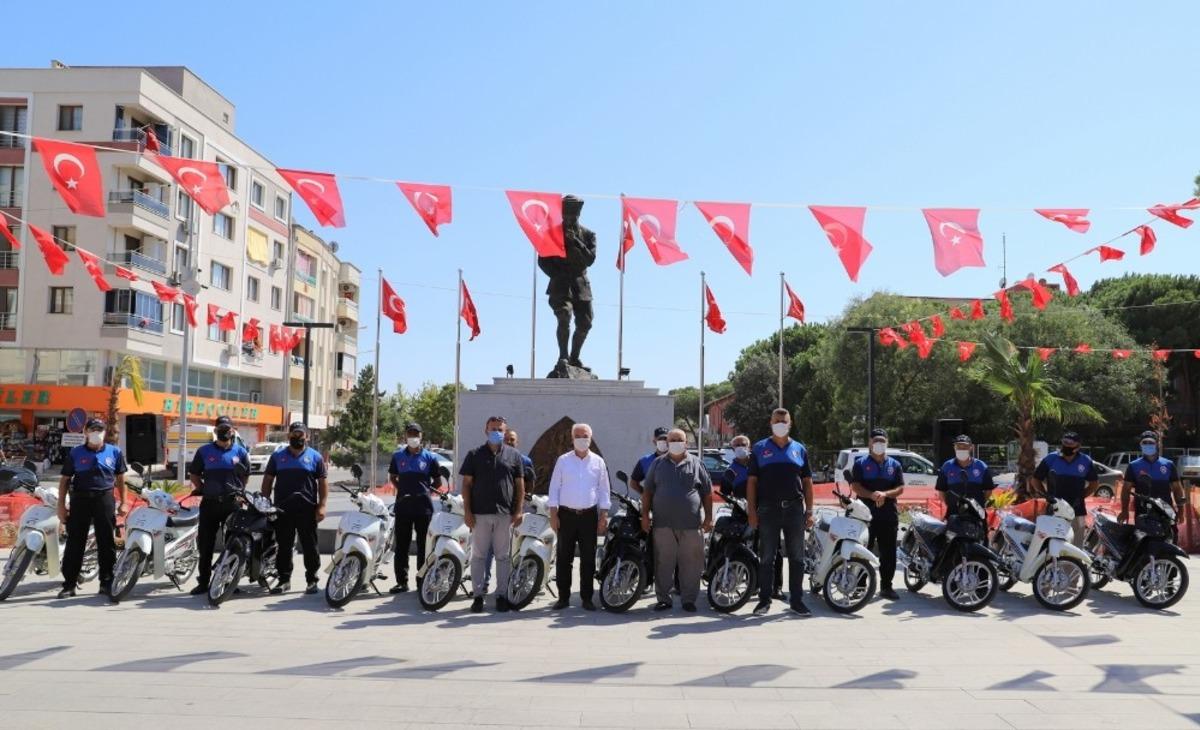 Saruhanlı Belediyesinden &Ccedil;ift&ccedil;i Malları Koruma&rsquo;ya motosiklet desteği