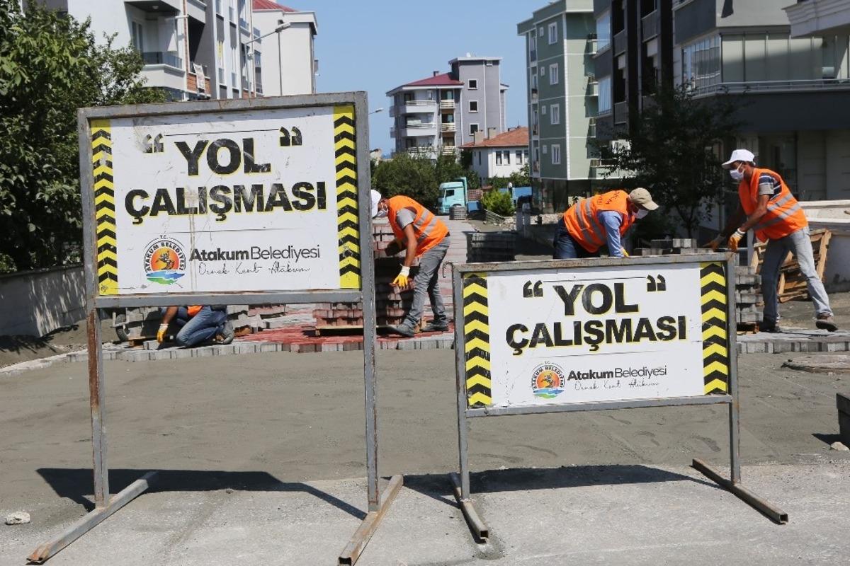 Atakum&rsquo;da sokaklara 2 milyon kilitli parke