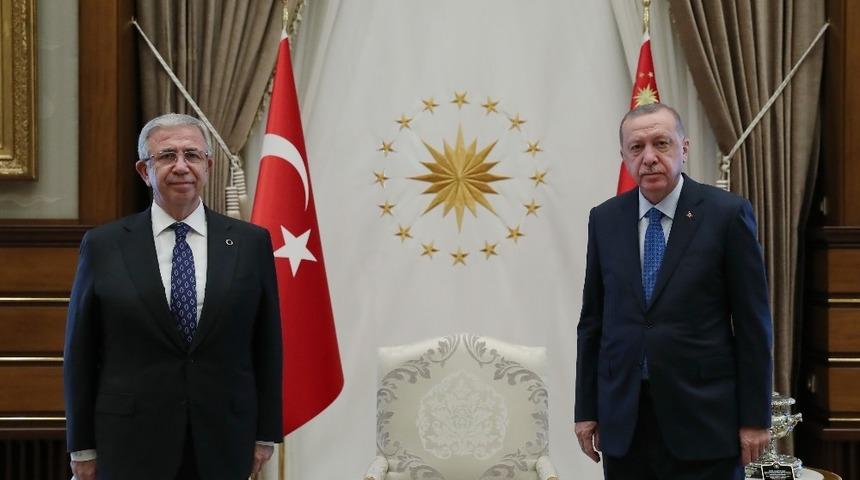 Cumhurbaşkanı Erdoğan, Mansur Yavaş’ı kabul etti