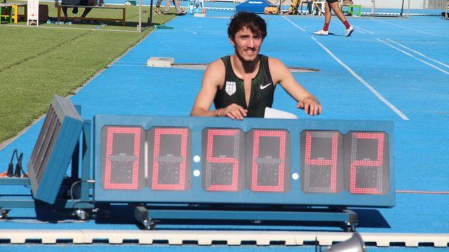 Atletizmde Berke Akçam, Türkiye rekoru kırdı