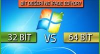 Windows'un 32 Bit veya 64 Bit olması performansı etkiler mi?