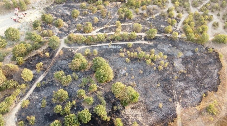Karab&uuml;k&rsquo;te ATV&rsquo;den &ccedil;ıkan yangın 3,5 d&ouml;n&uuml;ml&uuml;k alanı yaktı