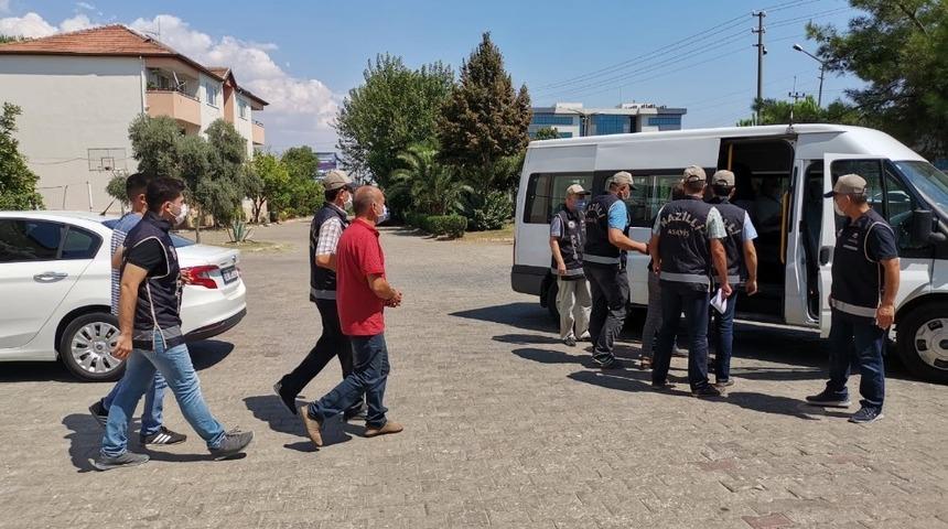 Nazilli&rsquo;de aranan şahıslar operasyonu: 9 g&ouml;zaltı