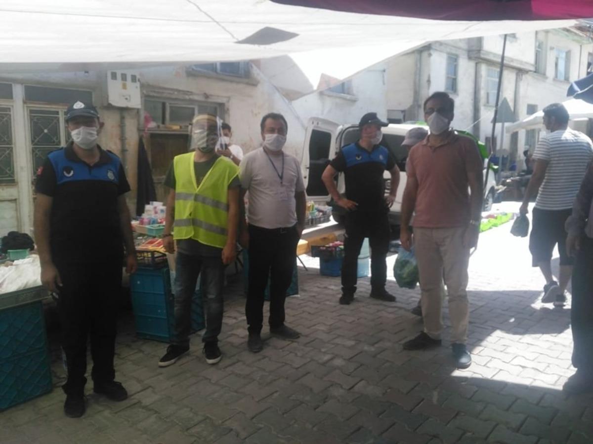 Emet Salı pazarı olağan&uuml;st&uuml; tedbirlerle a&ccedil;ıldı