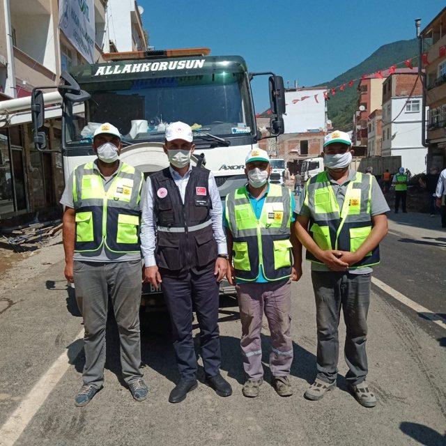 Bakan Soylu ve Kurum, Giresun’da Konya ekiplerini ziyaret etti