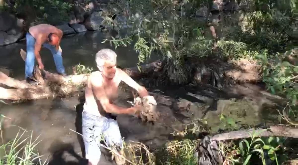 Elleriyle Kars &Ccedil;ayı&rsquo;nın &ccedil;&ouml;plerini temizlediler