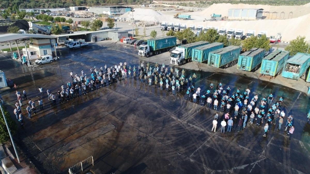 Genel Sekreter Yardımcısı &Ouml;ztozlu şantiye personeli ile bir araya geldi