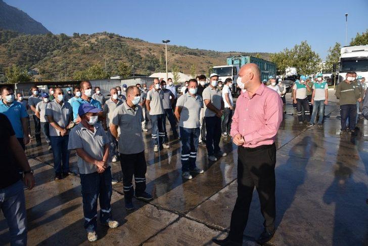 Genel Sekreter Yardımcısı Öztozlu şantiye personeli ile bir araya geldi G3