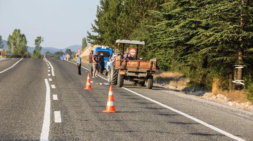 Kütahya'da traktörden düşen kişi öldü