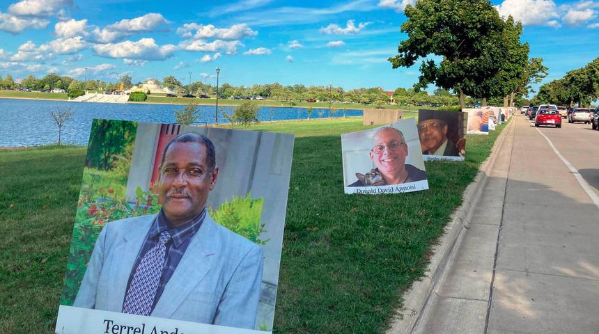 ABD&rsquo;de koronadan hayatını kaybeden kişileri anmak i&ccedil;in ilgin&ccedil; y&ouml;ntem!