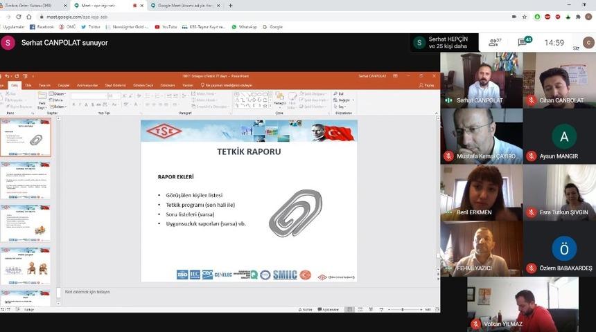 OM&Uuml;&rsquo;de TSE Gıda G&uuml;venliği Y&ouml;netim Sistemleri eğitimi sona erdi