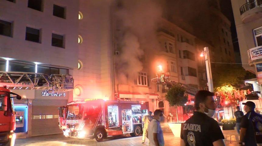 Beyoğlu'nda Kırgizistan Konsolosluğu binasında yangın